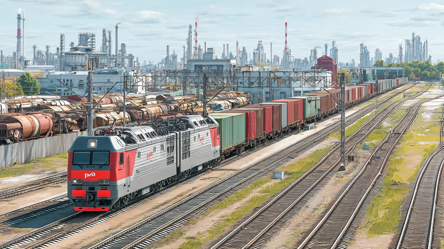 RZD transportou mais de 5 milhões de contêineres em oito meses do ano 2025